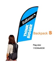 【Sell-Well】 Teardrop Feather Square Flying Flag Backpack Banner Advertise Promotion Fitness Sport Ra