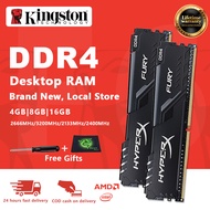 [Local 24H]Kingston HyperX FURY DDR4 8GB 16GB 4GB DDR4 2400/2666/2133/3200/3600MHz Desktop PC RAM Me