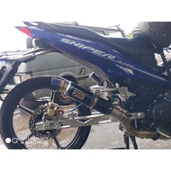 NK RACING EXHAUST EKZOS PIPE 32MM/35MM FOR Y15 ( TEMBAK BULAN)