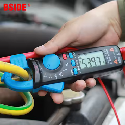 BSIDE Digital Clamp Meter ACM91 True RMS 6000 DC/AC 100A 1mA Ammeter multimeter Car Current Voltmete