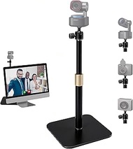 AceTaken Meet-2-Webcam-Stand,17'' Tabletop Webcam Tripod Mount Holder Compatible with OBSBOT Tiny 3,