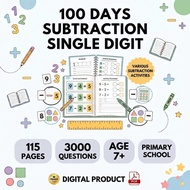 DD9 – PDF File | Subtraction Single Digit Mathematics Worksheets & Activities | Primary School