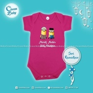 Jumper Baby custom / Jumper Bayi Lebaran Minion Series/ Kado Bayi Lucu