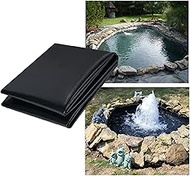 Fishing Mat Garden Pond Liner Thickness Pond Liners Membrane Reservoir Pond Skins Fountains Stream Landscaping Pond Lining 6.6x20ft 9.9x26ft 16.5x23ft 16.5x23ft Anti-puncture Black (Size : 4