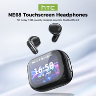 HTC Sentur N68 TWS Earbuds Bluetooth 6.0 Smart Touch Screen AI Translator 48H Battery IPX5 Waterproo