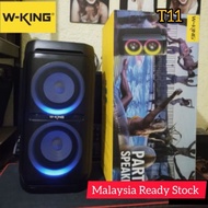 W-KING Bluetooth Speaker 3D Subwoofer - Waterproof, Portable, Loud, with Deep Bass and Karaoke Outdo