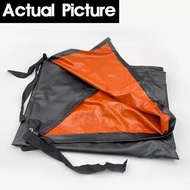 PVC APRON - BLACK & ORANGE HEAVY DUTY