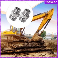 [Wenodxa] Mini Excavator Hydraulic Hose Pipe Thread Connector Attachment M14 to Direct Replace Profe