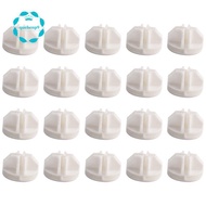 20 Pcs Grid Cube Connector Abs Connectors For Wire Cube Storage Shelving (White)