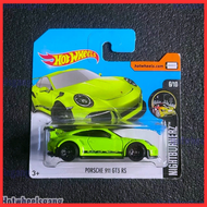Hot Wheels Porsche 911 GT3 RS Green Short Card 2017 Diecast Car Collections Nightburnez hot wheel po