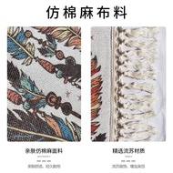 Room Bedside Rug Vintage Living Room Imitation Cotton Linen Foreign Trade Tassel Bedroom Carpet Rect