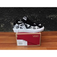 Vans OLD SKOOL STYLE 73d DIADELOSMUERTOS BLACK TRUE WHITE SEPATU
