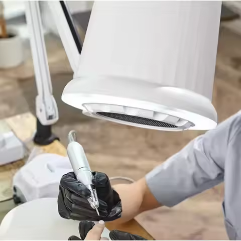 Multifunctional and Professional 4blanc Client Oem Two-in-one Shadowless Lamp Nail Dust Collector fo