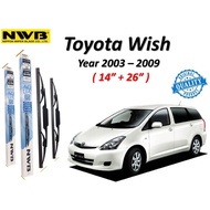 NWB Aqua Graphite Wiper For Toyota Wish ( 2003-2009 )