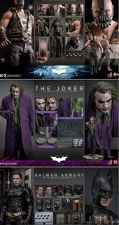 三盒全新 Hottoys Batman armory joker bane MMS750 MMS689 DX32 2.0 3.0
