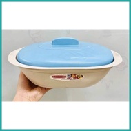 ◪ ◠ ┇ 3pcs/ SET OVAL FOOD KEEPER WITH LID SUNNYWARE Hard Plastic