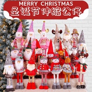 Doll Decoration Elk Ornaments Hotel Retractable Snowman Standing Posture Christmas Window Christmas 
