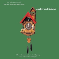 Japanese Original RHYTHM RHYTHM Clock European Pastoral Cuckoo Bell Clockwork Wall Clock 4MJ417u