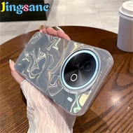 Jingsanc cho Vivo Y39 5g vỏ điện thoại sang trọng IMD Laser Ốp Cứng Máy ảnh bảo vệ vỏ lưng chống sốc