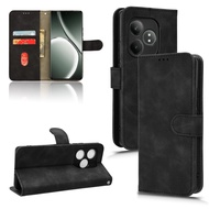 Luxury Skin Feel PU Learther Casing Realme GT Neo6 SE 5G Magnetic Buckle Flip Cover GT Neo 6 SE Wallet Case Soft TPU