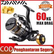 NEW-DAIWA Fishing Reel Spinning Reel Metal Spool Pancing Braking Force Mesin Casting Reel Metal Line