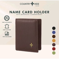 COUNTRY HIDE Name Card Holder with RFID Blocking