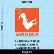 SANDBOX LOGO KDRAMA vinyl sticker cutting