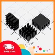 [5 Pieces]- Aluminum Heatsink 14x14x7 Black Tin Phat Electronics