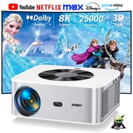 XIWBSY 1000Ansi AutoFocus Projector Bluetooth5.2 Android Projector 4K 8K Decode Video Auo Home Theat
