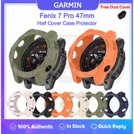 Garmin Fenix 7 Pro 47mm / Fenix 7 Pro 47mm Sarung Half Silikon - No Screen + PERCUMA Anti‑Dust Cover
