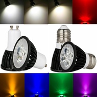 220V LED Bulb GU10 E27 Dimmable LED Spotlight Bulbs 9W 12W 15W High Power Home Lamp 85-265V Red Yell