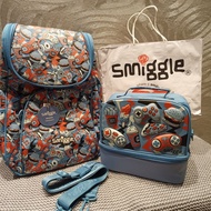 Smiggle Access Backpack 1set with Hardtop Lunchbox
