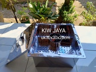 dandang kotak bakso malang sekat 4 uk30x30x20cm bahan stainless steel