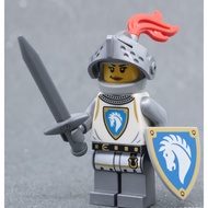 cas590 Lego Medieval Horse Knight Castle 31168 - Horse Knight Champion Minifigure - New