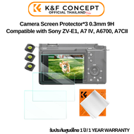 K&F Sony ZV-E1A7 IVA6700A7CII Camera Screen Protector*3 0.3mm 9H (SKU.2198)