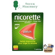 NICORETTE Patch 15MG Quit Smoking 16hr Invisipatch (Step 2) - 7's/BOX (Exp : 4/2026)