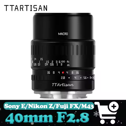 TTArtisan 40mm F2.8 APS-C Manual Focus Prime Large Aperture Macro Lens compatible with Fuji X-A2 Son