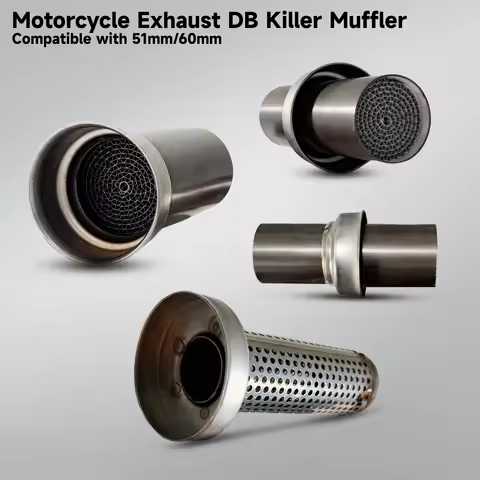 50.8mm/60mm Removable DB Killer Universal Motorcycle Exhaust Escape Moto Mesh Damper DB Muffle
