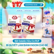[GERMANY] RUF Organic Gelatine Powder 9g for making jelly, pudding and preparing Piece for weaning b