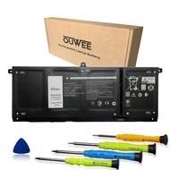 H5CKD Battery Replacement for Dell Inspiron 5400 5406 7405 7300 7306 7500 7506 2-in-1 Silver 5300 53