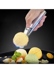 1入組不銹鋼冰淇淋勺挖掘湯匙適用於西瓜和冰淇淋家庭使用