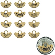 Gold Silver Zodiac Metal Thin Sheet Automatic Hammer Patch Watch Accessories for NH35/4R35B Movement