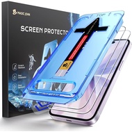 MAGIC JOHN 2 Pack for  17 6.3 inch Tempered Glass Screen Protector, Auto Dust-Elimination, Bubble Fr