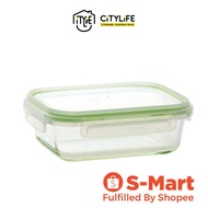 Citylife 1.04L Rectangle Glass Fresh Container with Divider - H8491 - Citylong