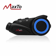 Helmet Bluetooth Headset 10m 6 People Intercom 360°Rotating maxto M3 Helmet Bluetooth Headset
