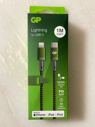(包郵費) 全新 GP MFi Lightning USB-C cable for apple iPhone iPad EarPods