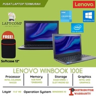 Laptop Baru 3Juta-an Murah Lenovo Winbook 100e - Windows 10 - Intel