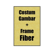 Wall Decoration Fiber Frame Photo Wooden poster Custom Picture