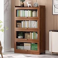 Transparent Display Cabinet with Flip Up Door, Glass Display Case, Curio Cabinet, Dustproof Protecti