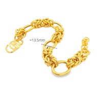 Top Cash Jewellery 916 Gold Unique Design Linking Bracelet